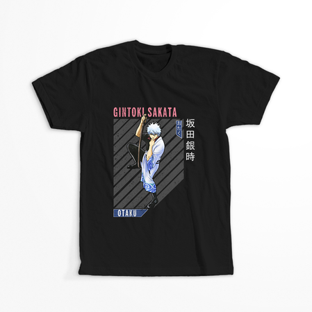 Koszulka Czarna Gintama WYBIERZ KOLOR KOSZULKI I FASON