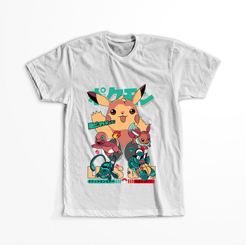 Koszulka Biała - Pokemon - WYBIERZ KOLOR KOSZULKI I FASON
