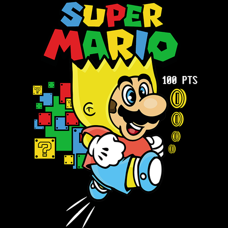 Koszulka Super Mario Bros. KOLOR KOSZULKI I FASON