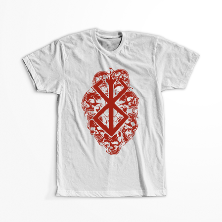 Koszulka Biała Berserk - WYBIERZ KOLOR KOSZULKI I FASON