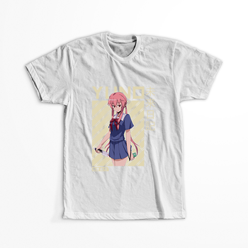 Koszulka Biała Mirai Nikki - WYBIERZ KOLOR KOSZULKI I FASON