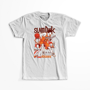 Koszulka Biała Slam Dunk - WYBIERZ KOLOR KOSZULKI I FASON