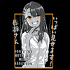 Koszulka Czarna Don't Toy with Me, Miss Nagatoro / Ijiranaide, Nagatoro-san / Nie drocz się ze mną, Nagatoro! - WYBIERZ KOLOR KOSZULKI I FASON