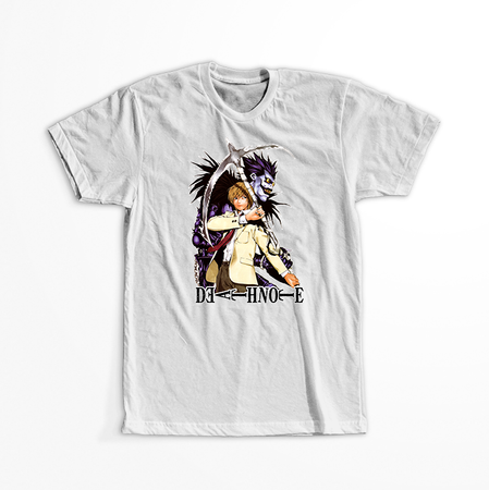 Koszulka Biała Death Note - WYBIERZ KOLOR KOSZULKI I FASON