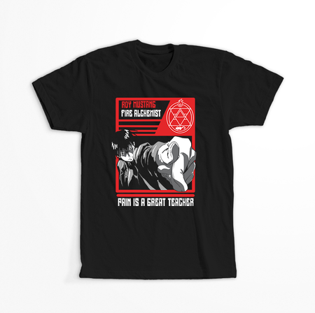 Koszulka Czarna Fullmetal Alchemist - WYBIERZ KOLOR KOSZULKI I FASON