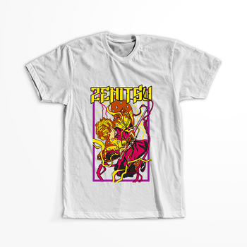 Koszulka Biała Demon Slayer / Kimetsu no Yaiba / Miecz zabójcy demonów - WYBIERZ KOLOR KOSZULKI I FASON