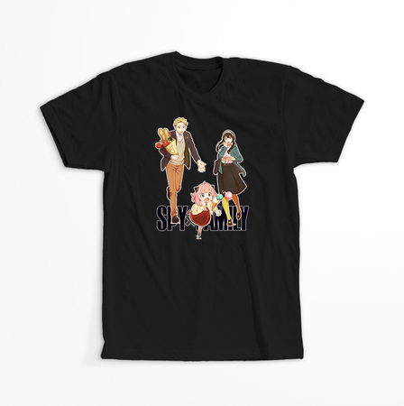 Koszulka Czarna Spy X Family - WYBIERZ KOLOR KOSZULKI I FASON