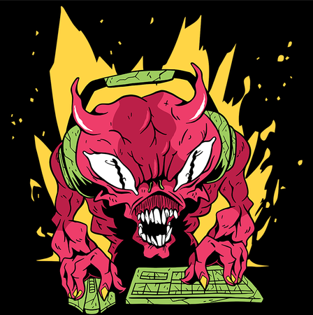 Torba z uszami z Demon gaming