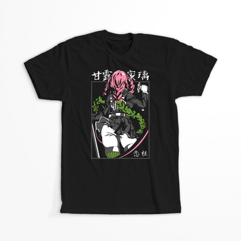 Koszulka Czarna Demon Slayer / Kimetsu no Yaiba / Miecz zabójcy demonów - WYBIERZ KOLOR KOSZULKI I FASON