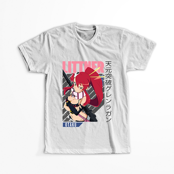 Koszulka Biała Tengen Toppa Gurren Lagann - WYBIERZ KOLOR KOSZULKI I FASON