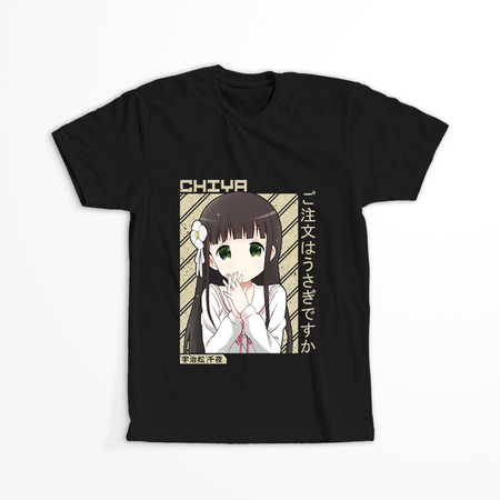 Koszulka Czarna - Is the Order a Rabbit?  - WYBIERZ KOLOR KOSZULKI I FASON