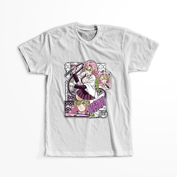 Koszulka Biała Demon Slayer / Kimetsu no Yaiba / Miecz zabójcy demonów - WYBIERZ KOLOR KOSZULKI I FASON