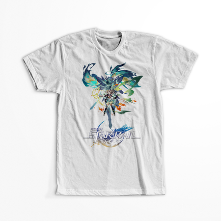 Koszulka Biała - Honkai Star Rail  - Firefly WYBIERZ KOLOR KOSZULKI I FASON