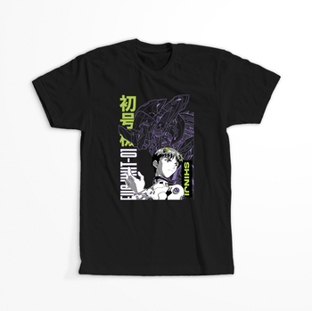 Koszulka Czarna Neon Genesis Evangelion - WYBIERZ KOLOR KOSZULKI I FASON