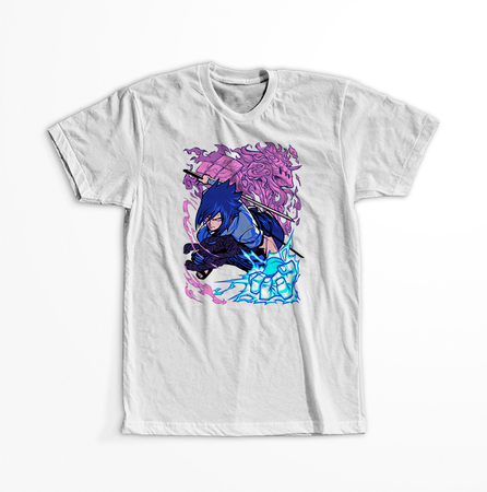 Koszulka Biała Naruto / Boruto - WYBIERZ KOLOR KOSZULKI I FASON