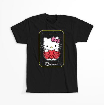 Koszulka Czarna - Hello Kitty - WYBIERZ KOLOR KOSZULKI I FASON