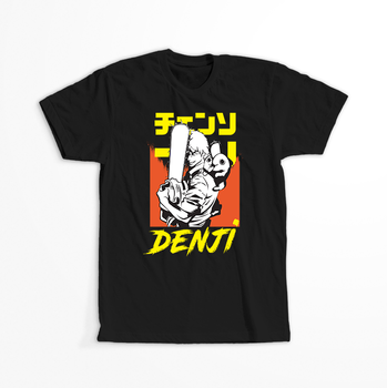 Koszulka Czarna Chainsaw Man WYBIERZ KOLOR KOSZULKI I FASON