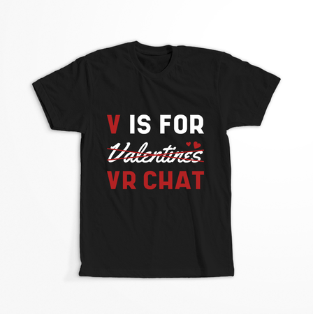 Koszulka V is for VR chat WYBIERZ KOLOR KOSZULKI I FASON