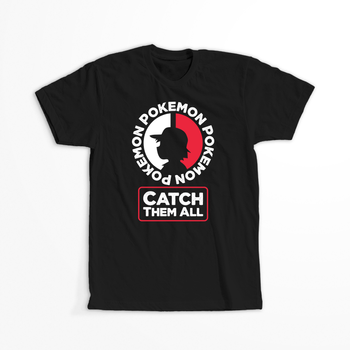 Koszulka Czarna - Pokemon - WYBIERZ KOLOR KOSZULKI I FASON