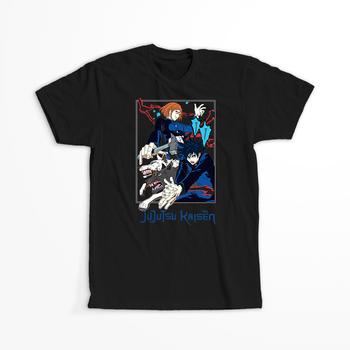 Koszulka Czarna Jujutsu Kaisen - WYBIERZ KOLOR KOSZULKI I FASON