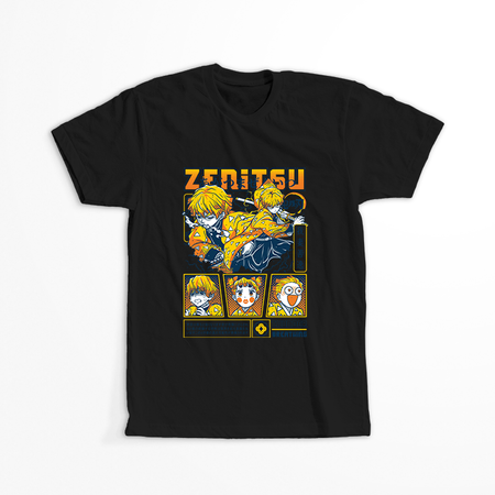 Koszulka Czarna Demon Slayer / Kimetsu no Yaiba / Miecz zabójcy demonów - WYBIERZ KOLOR KOSZULKI I FASON