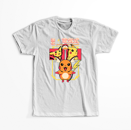 Koszulka Biała - Pokemon - WYBIERZ KOLOR KOSZULKI I FASON