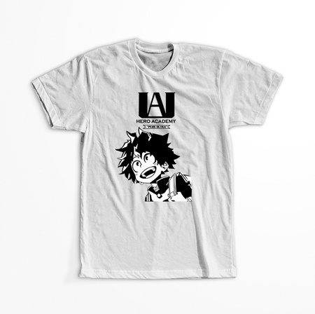 Koszulka Biała My Hero Academia / Akademia bohaterów - WYBIERZ KOLOR KOSZULKI I FASON