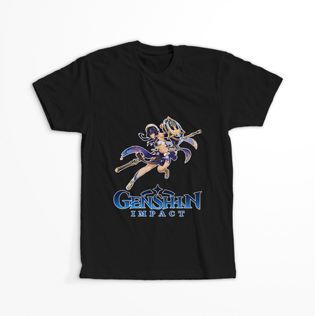 Koszulka Czarna Genshin Impact - Candace - WYBIERZ KOLOR
