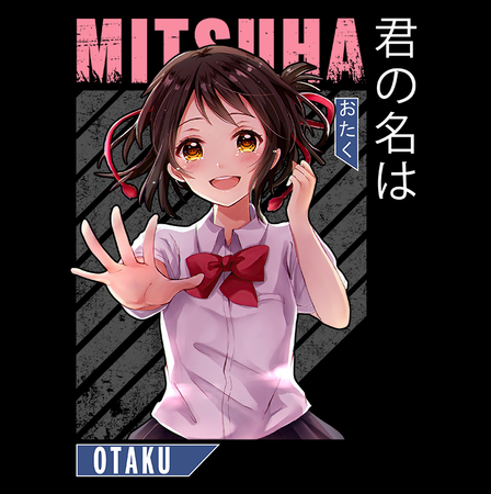 Koszulka Biała Kimi no na wa WYBIERZ KOLOR KOSZULKI I FASON