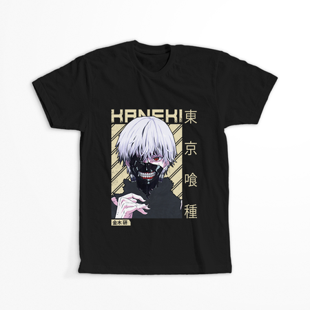 Koszulka Czarna Tokyo Ghoul - WYBIERZ KOLOR KOSZULKI I FASON