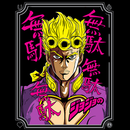 Koszulka Czarna JOJO's Bizarre Adventure - WYBIERZ KOLOR KOSZULKI I FASON
