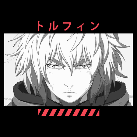 Koszulka Czarna - Vinland saga - WYBIERZ KOLOR KOSZULKI I FASON