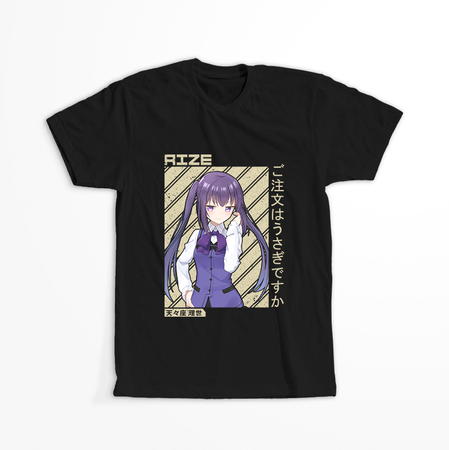 Koszulka Czarna - Is the Order a Rabbit?  - WYBIERZ KOLOR KOSZULKI I FASON