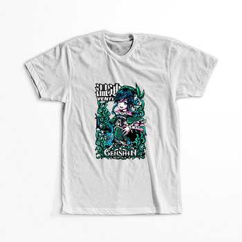Koszulka Biała Genshin Impact - Venti - WYBIERZ KOLOR