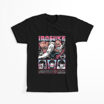 Koszulka Czarna Demon Slayer / Kimetsu no Yaiba / Miecz zabójcy demonów - WYBIERZ KOLOR KOSZULKI I FASON