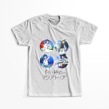 Koszulka Biała Shiroi Suna no Aquatope WYBIERZ KOLOR KOSZULKI I FASON