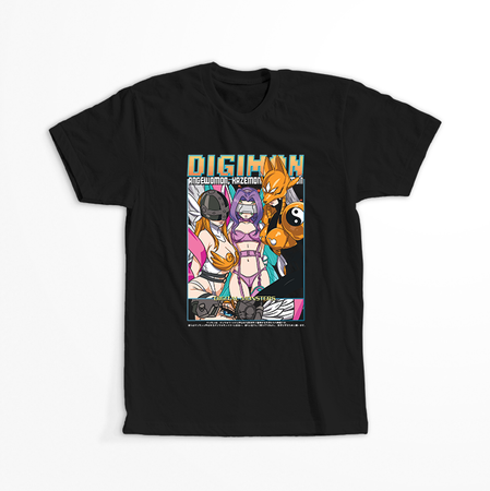 Koszulka Czarna - Digimon - WYBIERZ KOLOR KOSZULKI I FASON