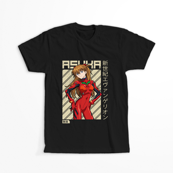 Koszulka Czarna Neon Genesis Evangelion - WYBIERZ KOLOR KOSZULKI I FASON