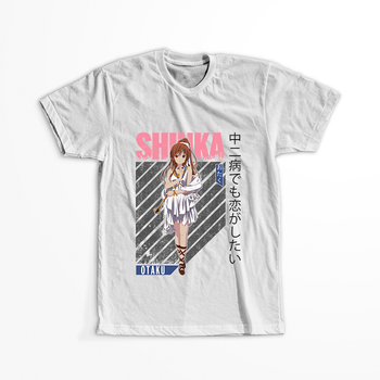 Koszulka Biała Chuunibyou demo Koi ga Shitai! / Love, Chunibyo & Other Delusions! - WYBIERZ KOLOR KOSZULKI I FASON