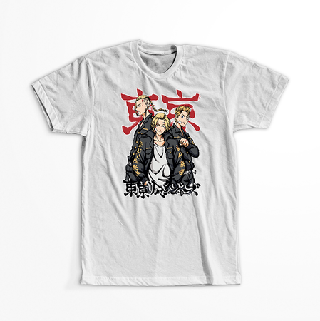 Koszulka Biała Tokyo Revengers WYBIERZ KOLOR KOSZULKI I FASON
