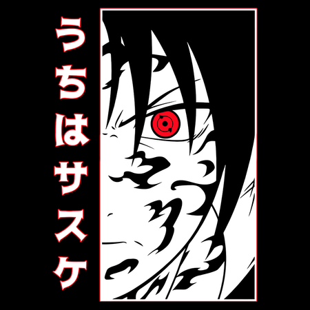 Koszulka Czarna Naruto / Boruto - WYBIERZ KOLOR KOSZULKI I FASON