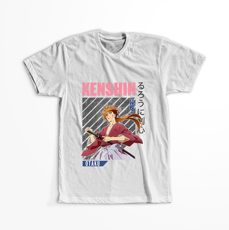 Koszulka Biała Rurouni Kenshin WYBIERZ KOLOR KOSZULKI I FASON