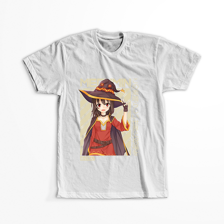 Koszulka Biała KonoSuba: God's Blessing on This Wonderful World! / Kono Subarashii Sekai ni Shukufuku wo! - WYBIERZ KOLOR KOSZULKI I FASON