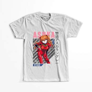 Koszulka Biała Neon Genesis Evangelion - WYBIERZ KOLOR KOSZULKI I FASON