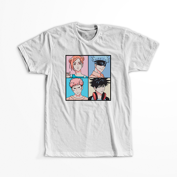 Koszulka Biała Jujutsu Kaisen - WYBIERZ KOLOR KOSZULKI I FASON