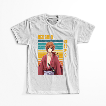 Koszulka Biała Rurouni Kenshin WYBIERZ KOLOR KOSZULKI I FASON