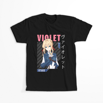 Koszulka Czarna Violet Evergarden WYBIERZ KOLOR KOSZULKI I FASON