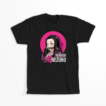 Koszulka Czarna Demon Slayer / Kimetsu no Yaiba / Miecz zabójcy demonów - WYBIERZ KOLOR KOSZULKI I FASON