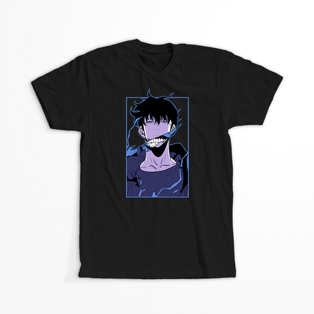 Koszulka Czarna - Solo Leveling  - WYBIERZ KOLOR KOSZULKI I FASON