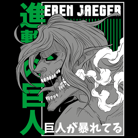 Koszulka Czarna Attack on titan WYBIERZ KOLOR KOSZULKI I FASON